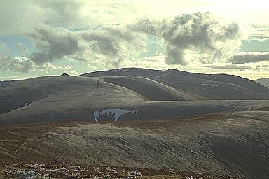 Helvellyn Ridge from Great Dodd