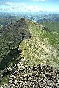 Swirral Edge from Helvellyn